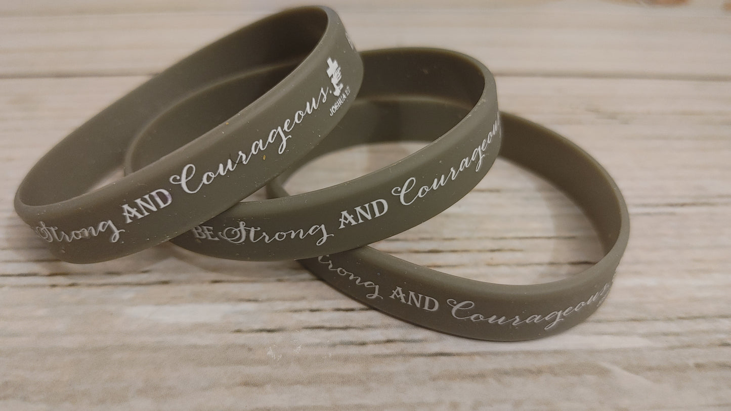 Inspirational silicone wristbands