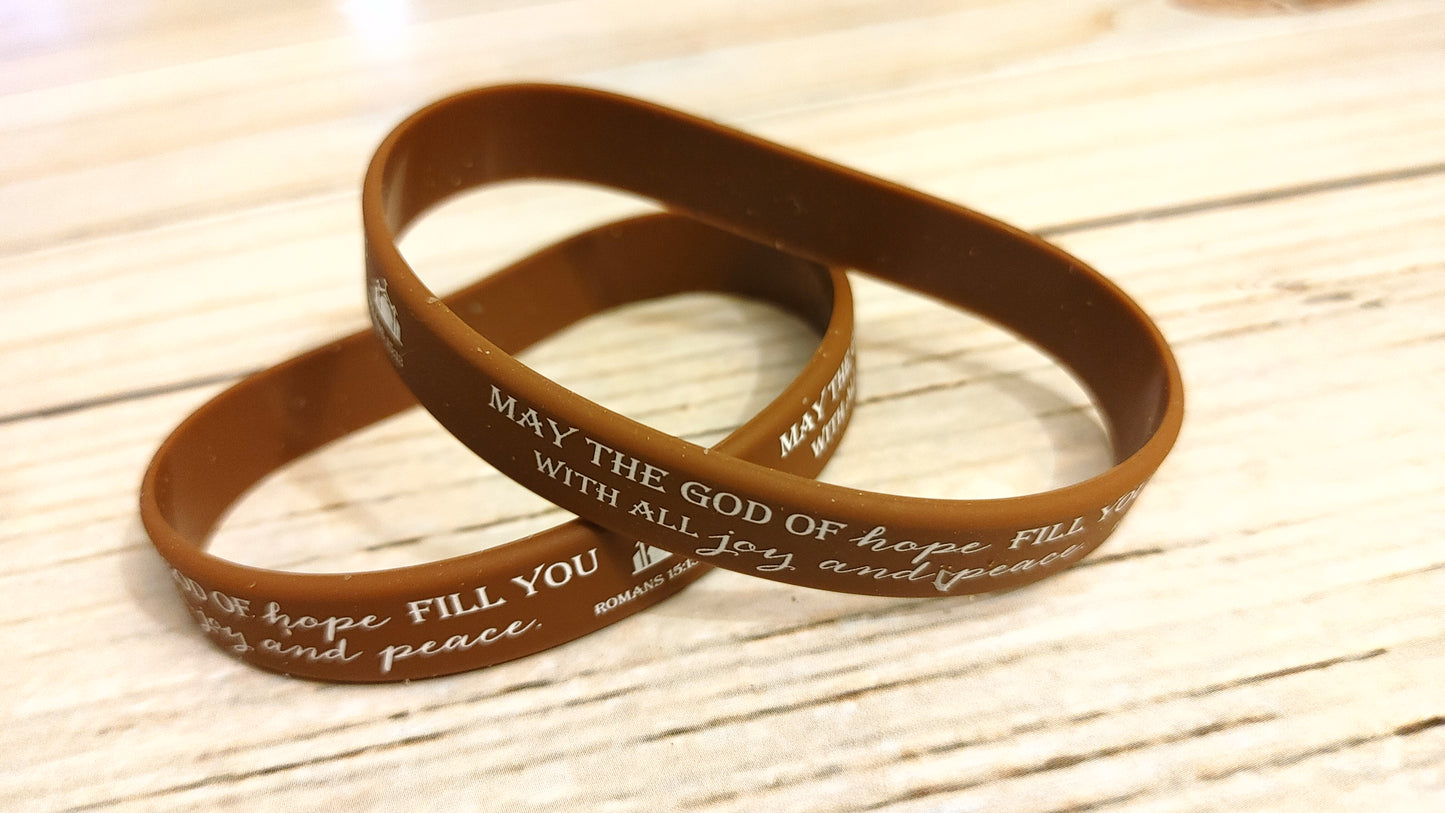 Inspirational silicone wristbands