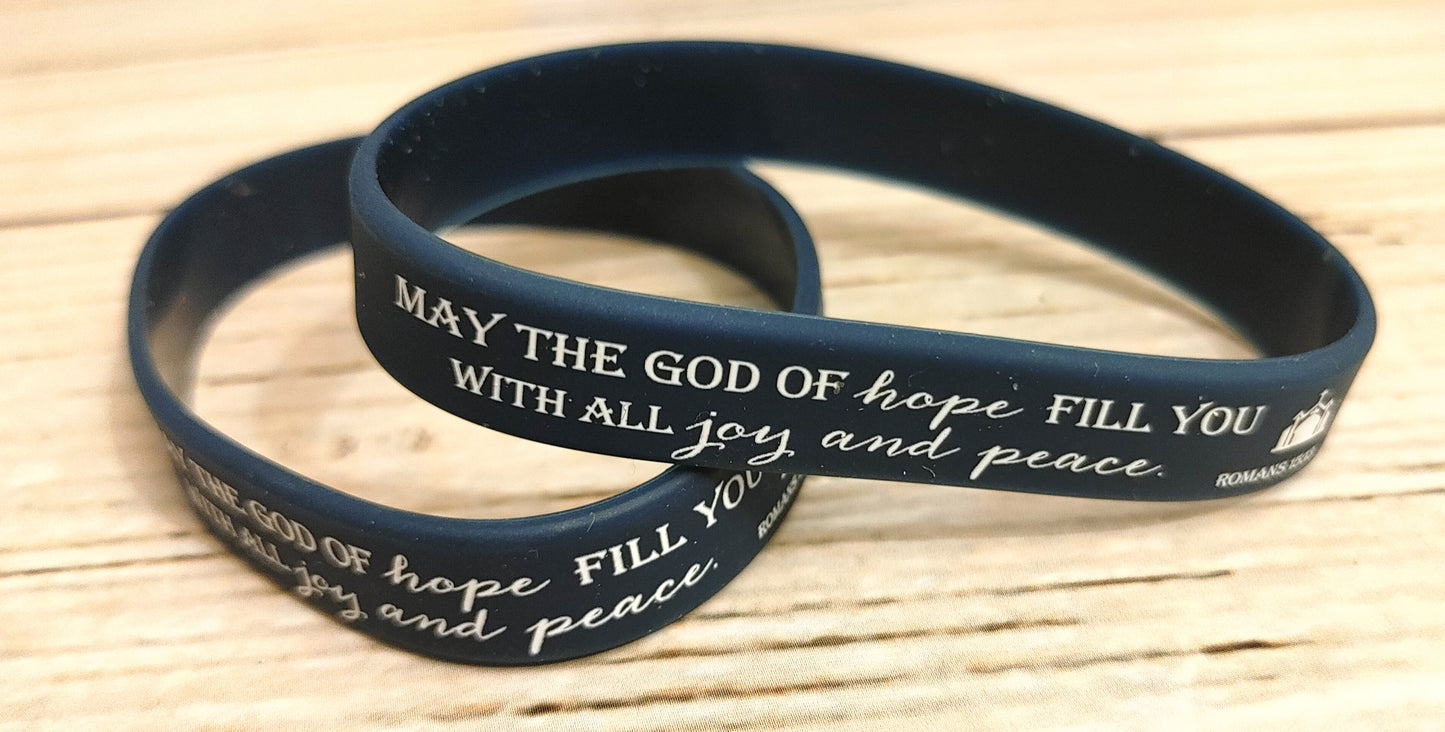 Inspirational silicone wristbands
