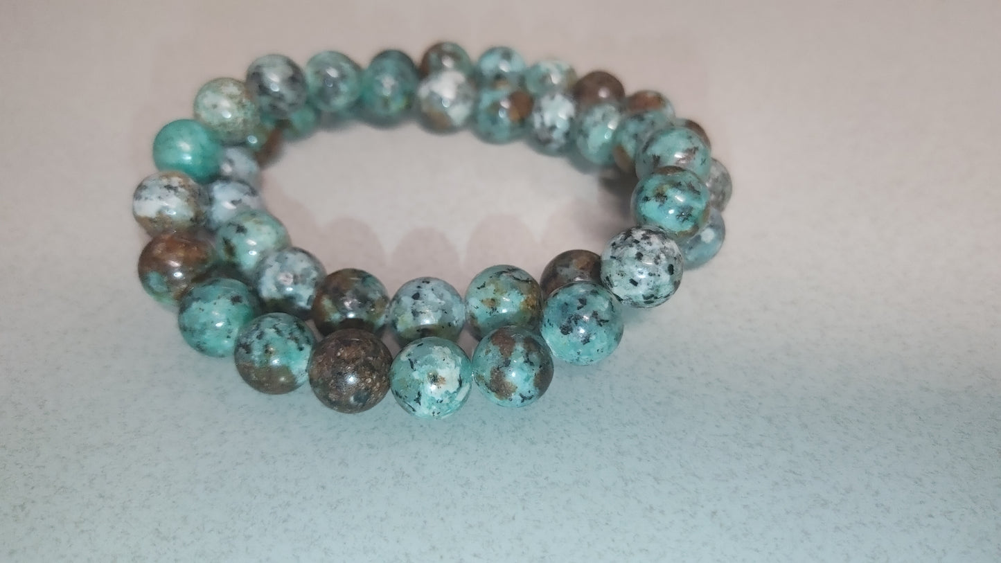 African Turquoise Jasper bracelet, 1 pc