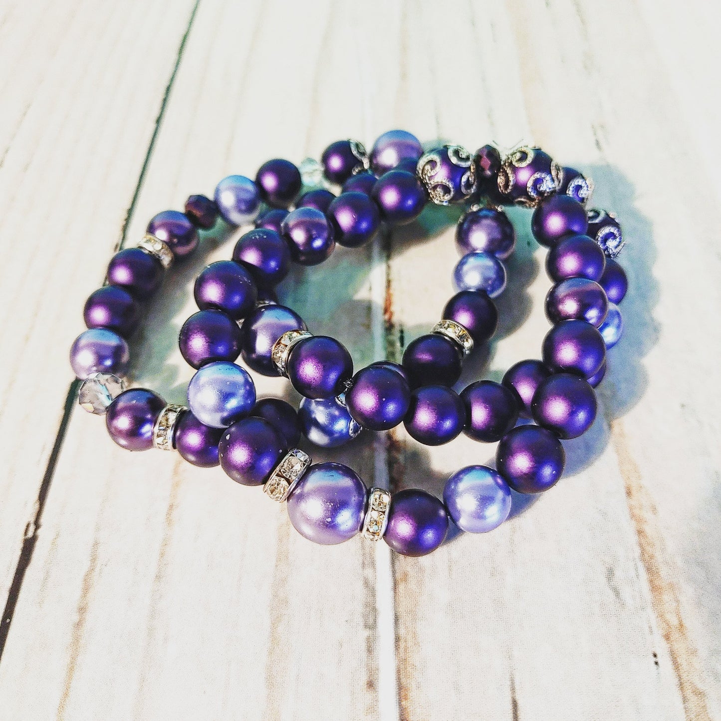 Purple Passion bracelet, 3 pcs