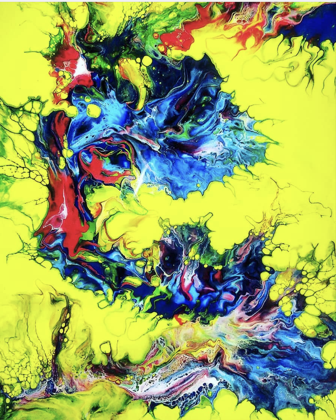 "Dragons", abstract art