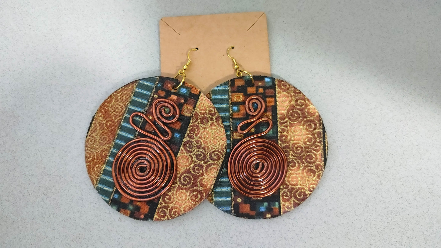 African print earrings, #2