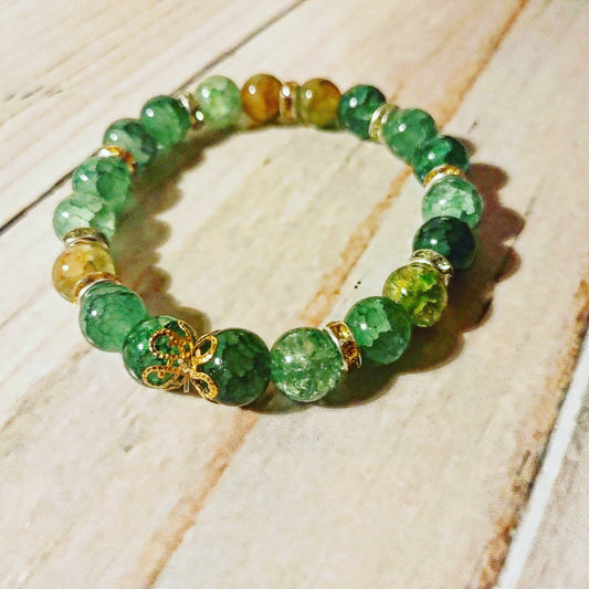 Green apple bracelet, 1 pc